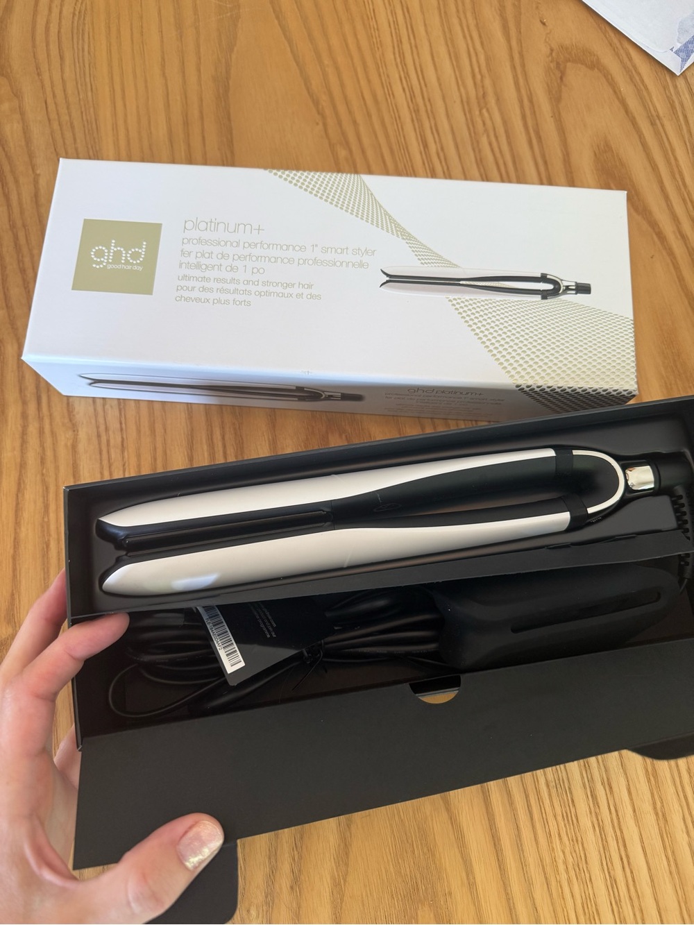 ghd Platinum+ Flat Iron White